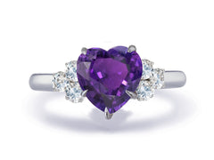 New 2026 161 custom made unique affordable purple sapphire diamond accents engagement rings