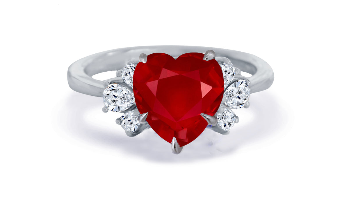 New 2026 162 custom made unique affordable ruby diamond accents engagement rings