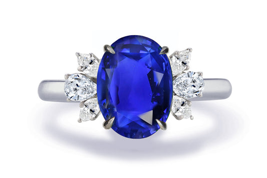 New 2026 163 custom made unique affordable blue sapphire diamond accents engagement rings