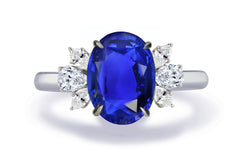 New 2026 163 custom made unique affordable blue sapphire diamond accents engagement rings