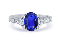 New 2026 164 custom made unique affordable blue sapphire diamond accents engagement rings