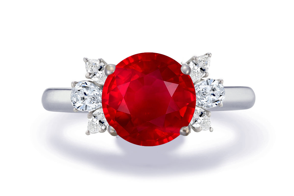 New 2026 166 custom made unique affordable ruby diamond accents engagement rings