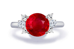 New 2026 166 custom made unique affordable ruby diamond accents engagement rings