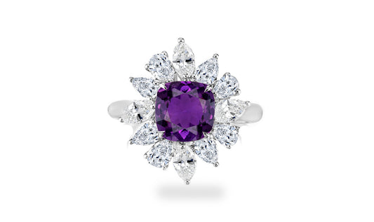 New 2026 17 custom made unique affordable purple sapphire diamond accents engagement rings