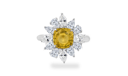 New 2026 17 custom made unique affordable yellow sapphire diamond accents engagement rings
