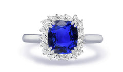New 2026 18 custom made unique affordable blue sapphire diamond accents engagement rings