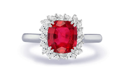 New 2026 18 custom made unique affordable ruby diamond accents engagement rings
