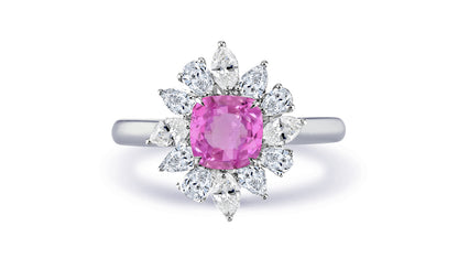 New 2026 19 custom made unique affordable pink sapphire diamond accents engagement rings