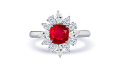New 2026 19 custom made unique affordable ruby diamond accents engagement rings