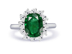 New 2026 2 custom made unique affordable emerald diamond accents engagement rings