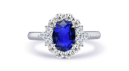 New 2026 20 custom made unique affordable blue sapphire diamond accents engagement rings