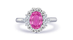 New 2026 20 custom made unique affordable pink sapphire diamond accents engagement rings