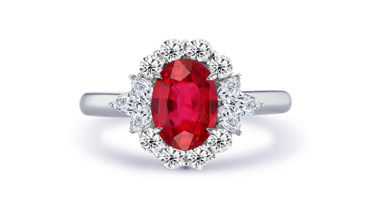 New 2026 20 custom made unique affordable ruby diamond accents engagement rings