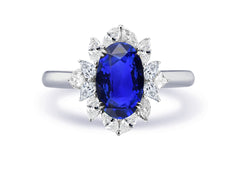 New 2026 21 custom made unique affordable blue sapphire diamond accents engagement rings