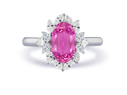 New 2026 21 custom made unique affordable pink sapphire diamond accents engagement rings