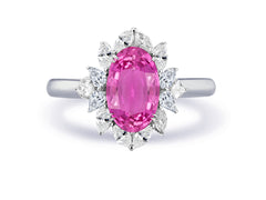 New 2026 21 custom made unique affordable pink sapphire diamond accents engagement rings