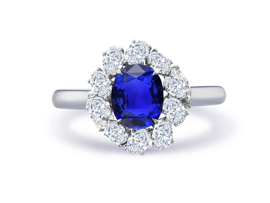 New 2026 22 custom made unique affordable blue sapphire diamond accents engagement rings