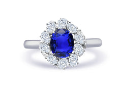 New 2026 22 custom made unique affordable blue sapphire diamond accents engagement rings