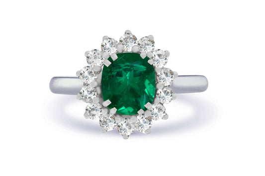 New 2026 24 custom made unique affordable emerald diamond accents engagement rings