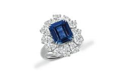 New 2026 26 custom made unique affordable blue sapphire diamond accents engagement rings