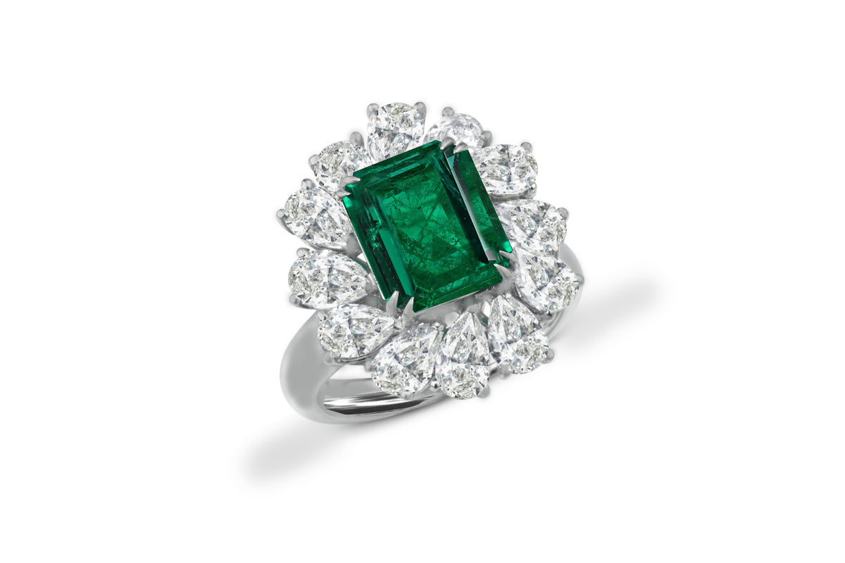 New 2026 26 custom made unique affordable emerald diamond accents engagement rings