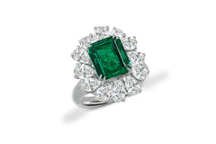 New 2026 26 custom made unique affordable emerald diamond accents engagement rings