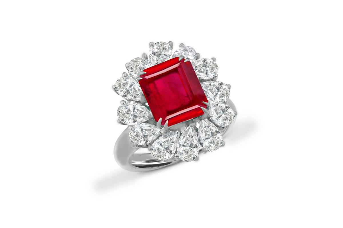 New 2026 26 custom made unique affordable ruby diamond accents engagement rings