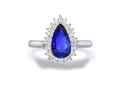 New 2026 28 custom made unique affordable blue sapphire diamond accents engagement rings