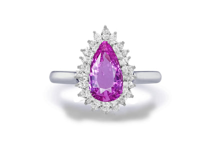 New 2026 28 custom made unique affordable pink sapphire diamond accents engagement rings