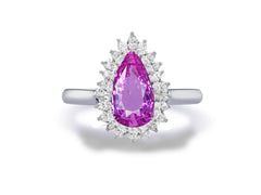 New 2026 28 custom made unique affordable pink sapphire diamond accents engagement rings