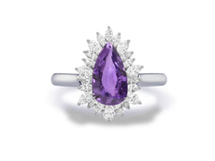 New 2026 28 custom made unique affordable purple sapphire diamond accents engagement rings