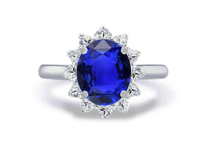 New 2026 29 custom made unique affordable blue sapphire diamond accents engagement rings