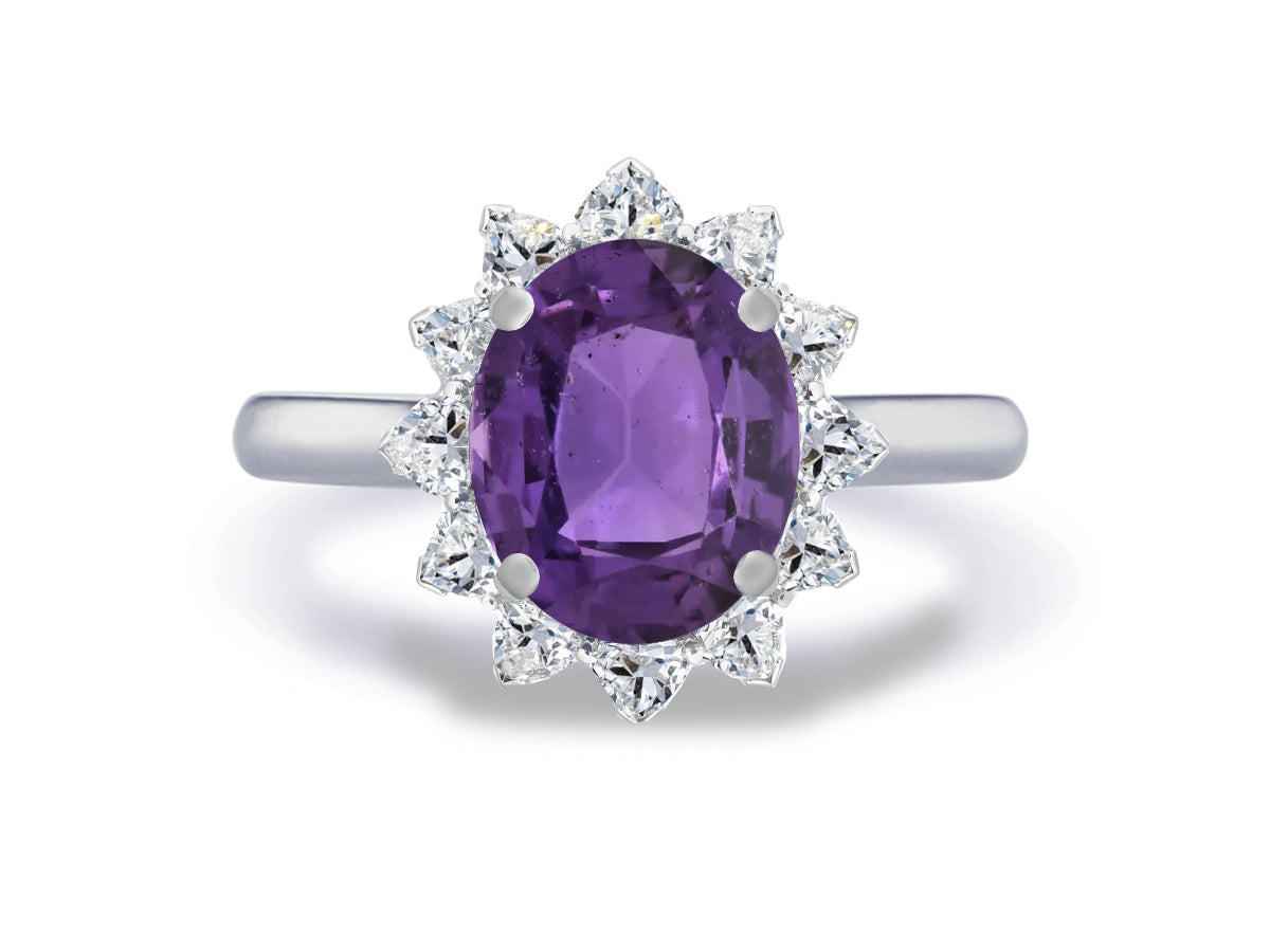 New  2026  29  custom  made  unique  affordable  purple  sapphire  diamond  accents  engagement  rings