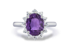 New  2026  29  custom  made  unique  affordable  purple  sapphire  diamond  accents  engagement  rings
