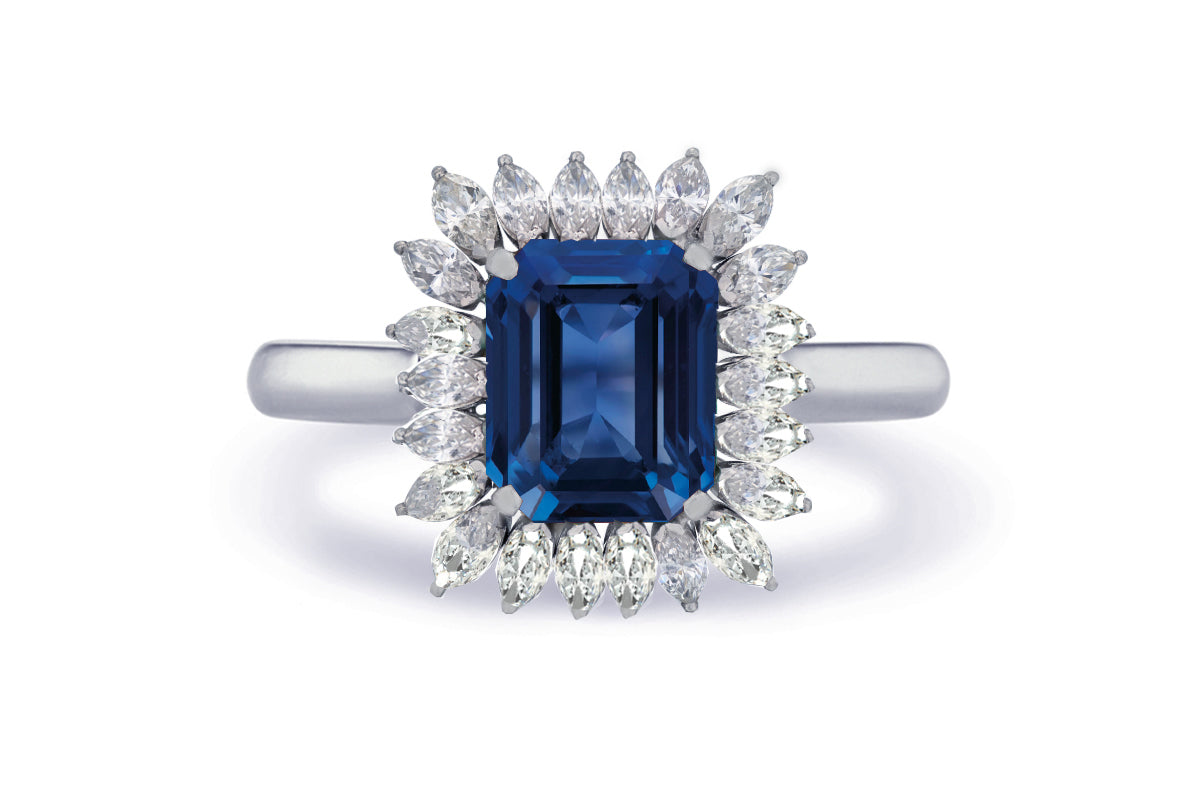 New 2026 30 custom made unique affordable blue sapphire diamond accents engagement rings