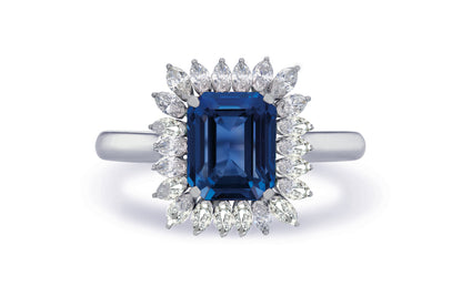 New 2026 30 custom made unique affordable blue sapphire diamond accents engagement rings