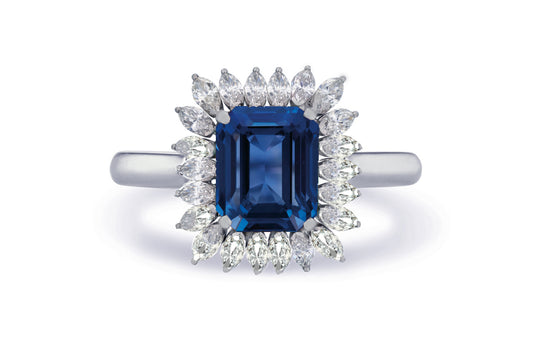 New 2026 30 custom made unique affordable blue sapphire diamond accents engagement rings