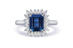 New 2026 30 custom made unique affordable blue sapphire diamond accents engagement rings
