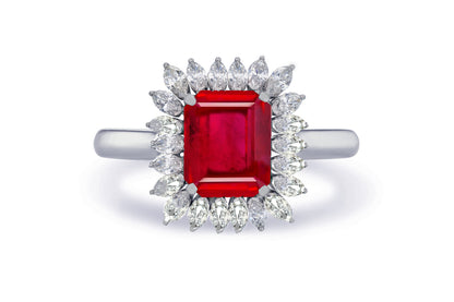 New 2026 30 custom made unique affordable ruby diamond accents engagement rings