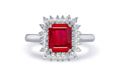 New 2026 30 custom made unique affordable ruby diamond accents engagement rings