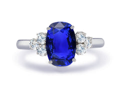New 2026 31 custom made unique affordable blue sapphire diamond accents engagement rings