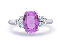 New 2026 31 custom made unique affordable pink sapphire diamond accents engagement rings