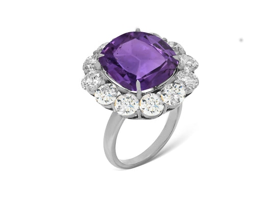 New 2026 33 custom made unique affordable purple sapphire diamond accents engagement rings