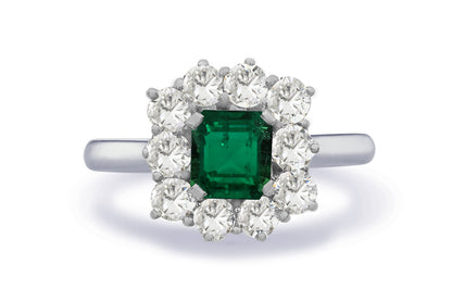 New 2026 37 custom made unique affordable emerald diamond accents engagement rings
