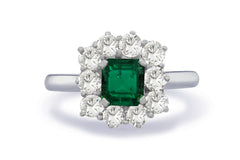 New 2026 37 custom made unique affordable emerald diamond accents engagement rings