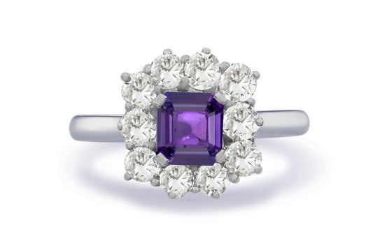 New 2026 37 custom made unique affordable purple sapphire diamond accents engagement rings