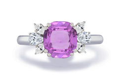 New 2026 39 custom made unique affordable pink sapphire diamond accents engagement rings