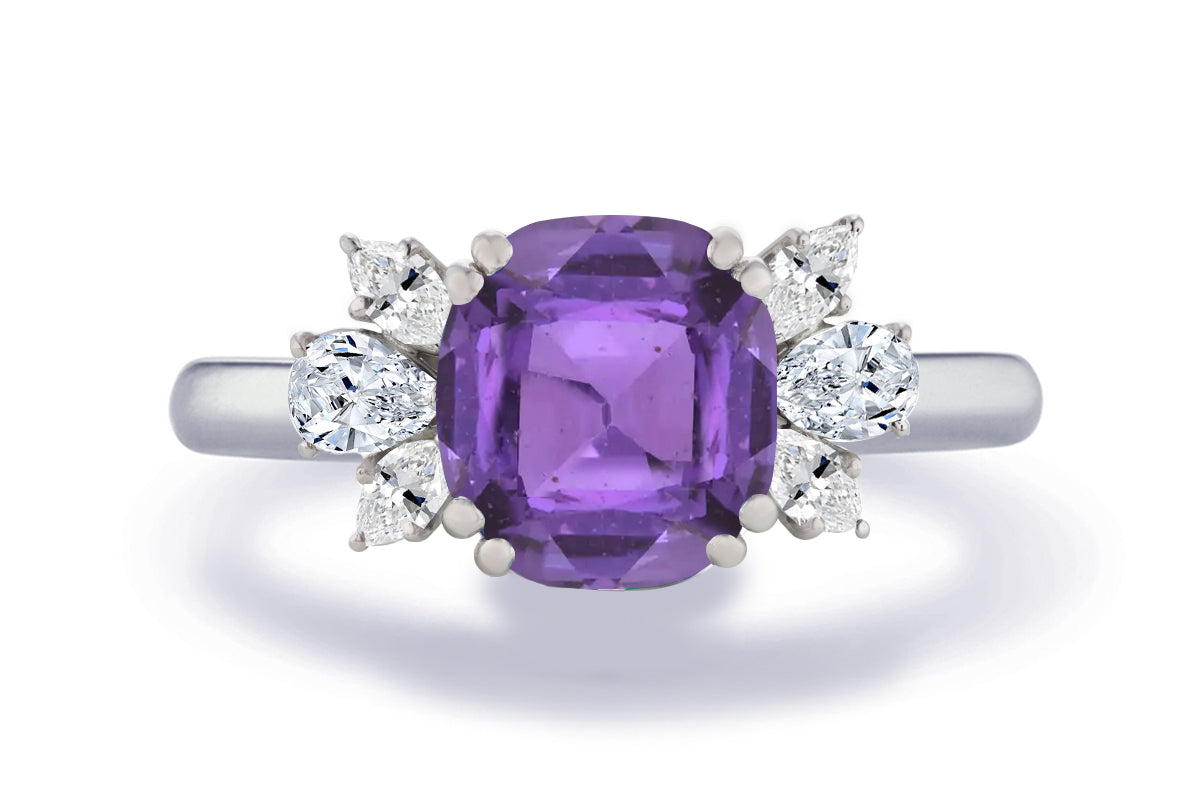 New 2026 39 custom made unique affordable purple sapphire diamond accents engagement rings