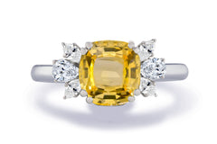 New 2026 39 custom made unique affordable yellow sapphire diamond accents engagement rings