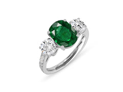 New 2026 41 custom made unique affordable emerald diamond accents engagement rings